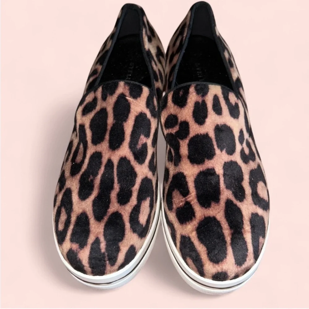 Stella McCartney Leopard Print Slip-On Sneakers - Picture 2 of 6